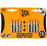 JCB SUPER alkalická baterie LR03, blistr 8 ks