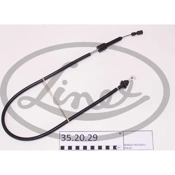 Lanko parkovací brzdy Lanko plynu, , 7700812042, LINEX, 35.20.29