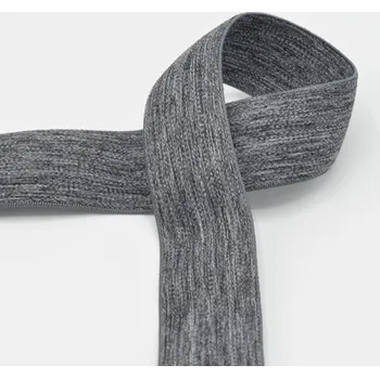 Textilie Pruženka středně šedá melanž, š.30mm