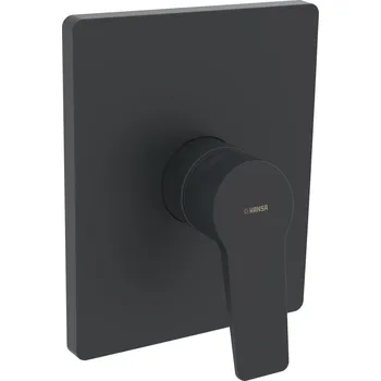 Vodovodní baterie Hansatwist - podomítková sprchová baterie, vrchní sada, pro Hansabluebox, černá 8985908333