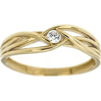 Prsten Zlatnictví U Kostela Dámský prsten s bílým zirkonem 5946ž 58 3306-20964468