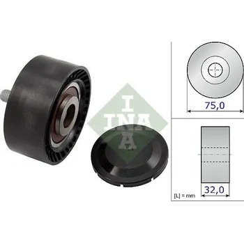 Vratná/vodicí kladka, klínový žebrový řemen Schaeffler INA 532 0722 10