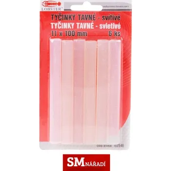 Příslušenství k nářadí Lobster Tyčinky tavné svítivé 11x 100 mm 6 ks