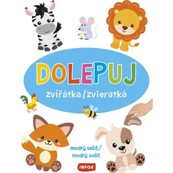 Dolepuj zvířátka/zvieratká modrý sešit/modrý zošit