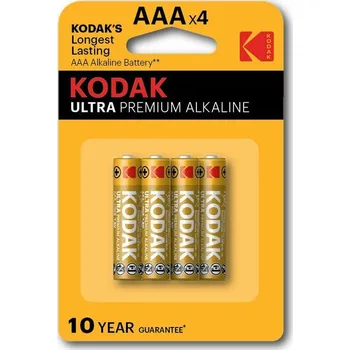 Článková baterie Kodak ULTRA K3A-4 alkaline blistr (LR03)