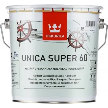 barva a nátěr na dřevo Tikkurila Unica Super 60 - 2,7l Odstín: Transparentní