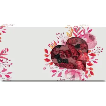 Čokoláda Chocobonte Růžová čokoláda s malinami a borůvkami - srdce