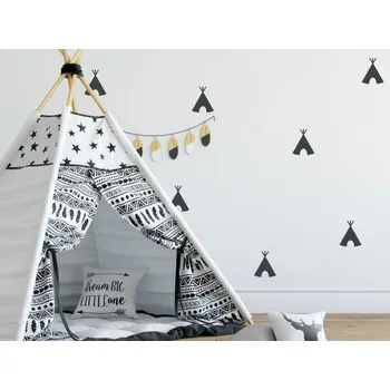 Samolepící dekorace DEKORACJAN Samolepky - Teepee barva: Bílá