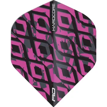 Příslušenství pro šipky Letky Red Dragon HARDCORE Radical Black & Pink