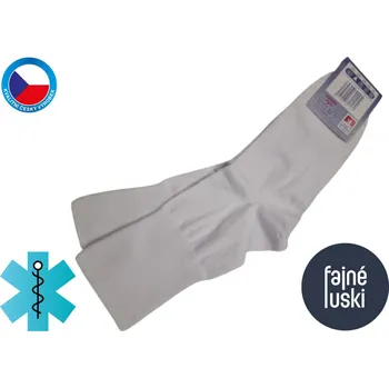 Pánské ponožky Zdravotní ponožky bavlna 36-38 bílá