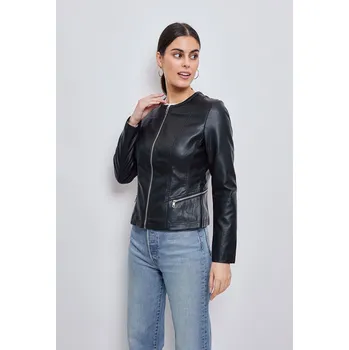 Dámská casual bunda Koženková bunda Escandelle Paris 22407 Lady veliost barva: černá, velikost: 44