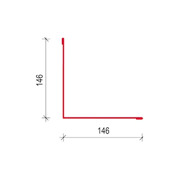 Střecha Stěnový kout SK 146 Satjam Povrchová úprava: Polyestersat PE 25, Barva krytiny: Modrá RAL 5010