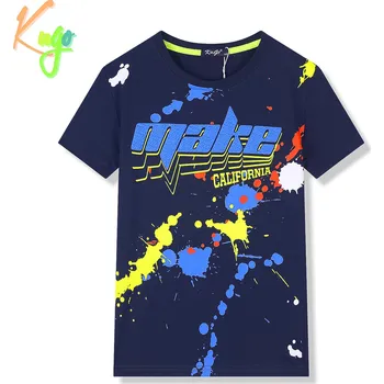 Chlapecké tričko Chlapecké tričko - KUGO FC0271, tmavě modrá Barva: Modrá tmavě, Velikost: 146