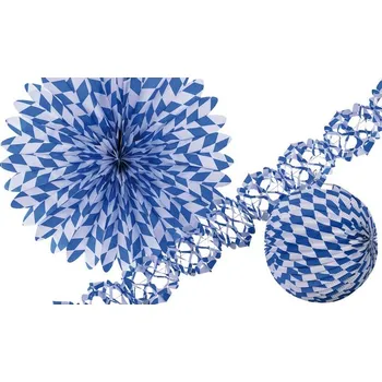 Party dekorace Dekorace na Oktoberfest - modro-bílé