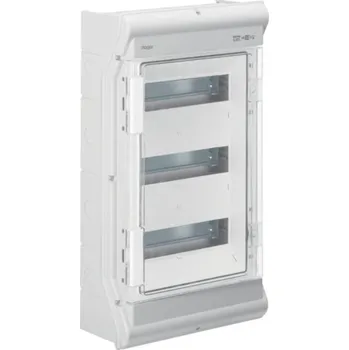 Rozvaděč VE312PN Rozvodnice nástěnná s perf. pro vývodky 36M IP65, Hager