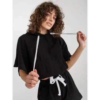 Dámský set basic s mikinou s kapucí FARRAH černý