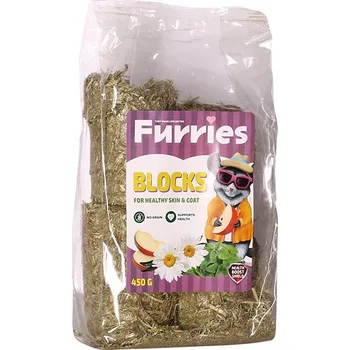 Krmivo pro hlodavce Furries Bezobilné špalíčky pro zdravou kůži a srst 450g