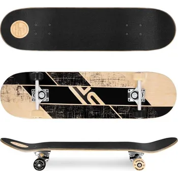 Skateboard Spokey SKALLE PRO Skateboard 78,7 x 20 cm, ABEC7, černo-žlutý