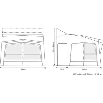 Stan Outdoor Revolution Předstan Esprit Pro X 350M