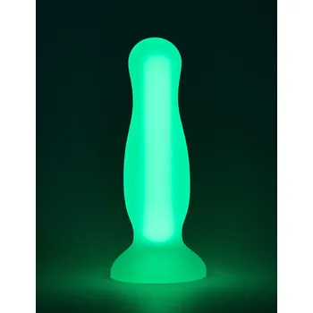 Anální kolík Dream Toys Radiant Soft Silicone Glow in the Dark Plug Small Green