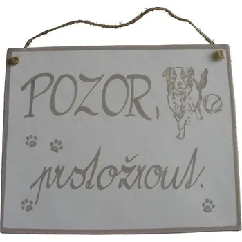 Domovní číslo PSÍ CEDULKA XXL POZOR PRSTO(R)ROUT + extra výběr z 4000 produktů