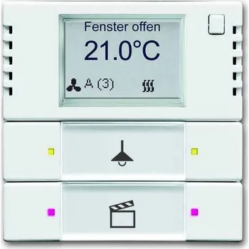 2CKA006134A0334 Snímač teploty s regulátorem a ovl. prvkem 2- / 4-násobným, studio bílá, ABB