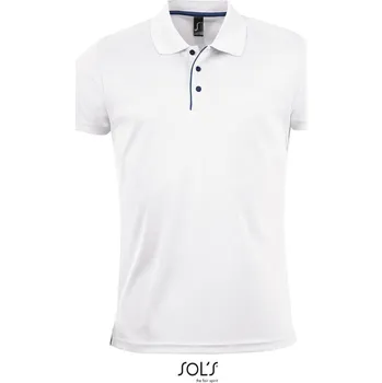 Pánské tričko SOL'S Pánská sportovní polokošile pique Performer Barva: Bílá, Velikost: XL
