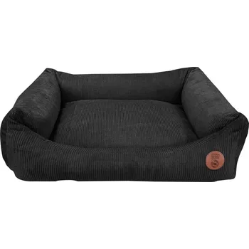 Pelíšek pro psa HUHUBAMBOO Pelíšek pro pejska CORD černý velikost M