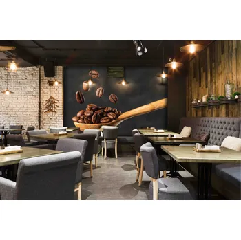 Fototapeta Tapeta do kavárny Zrnka kávy (vliesová fototapeta)