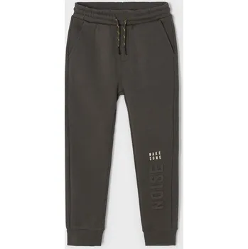 Chlapecké kalhoty Mayoral fleecové kalhoty s manžetami 4587 hnědé Rozměr: 134