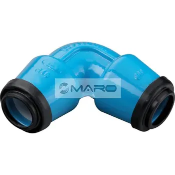 rozdělovač topení Hawle Koleno násuvné 90° ISO 6400, litina, pro rozvody vody 40 x 40 mm, 640004004016