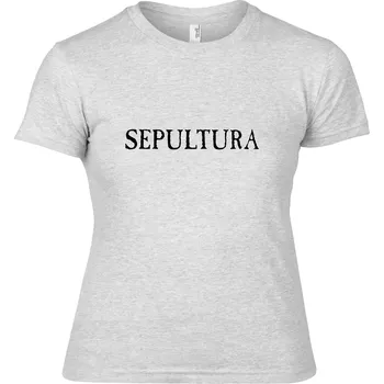 Dámské tričko šedivé dámské triko Sepultura