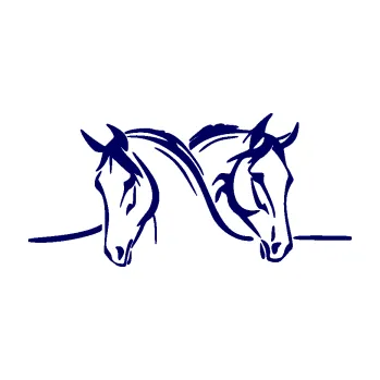 Samolepící dekorace SAMOLEPKA Koníci 006 levá (23 - tmavě modrá) NA AUTO, NÁLEPKA, FÓLIE, POLEP, TUNING, VLASTNÍ TEXT, TISK, AUTOSAMOLEPKY.cz, POLEPY, OBRÁZEK, LOGO, SAMOLEPKY