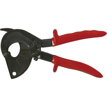 Kleště 200198 Nůžky ráčnové ke střihání Al a Cu kabelů VDE do průměru 52 mm, Haupa