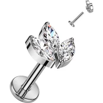 Piercing Šperky4U Piercing do brady - labreta TITAN - TIT1262C-1208