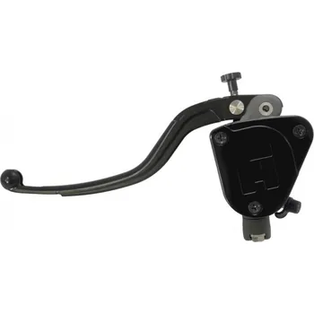 Brzda pro motocykl ACCOSSATO Italy Radiální spojková pumpa kovaná ACCOSSATO 16x16 s pevnou páčkou Barva páčky: zelená, Délka páčky: krátká 16.5 cm