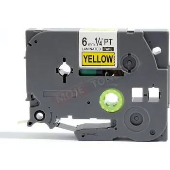 Pásek do tiskárny KOMPATIBILNÍ PÁSKA BROTHER TZ-611/TZe-611 ŽLUTÝ/ČERNÝ TISK, 6mm