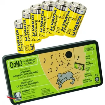 Odpuzovač zvířat Format 1 OdM3 plašič hlodavců a myší + sada baterií