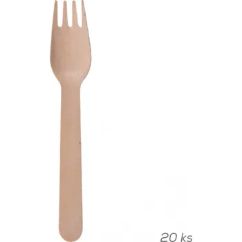 Příslušenství pro gril Orion VIDLIČKA DŘEVO NATURE 15,5 CM 20 KS