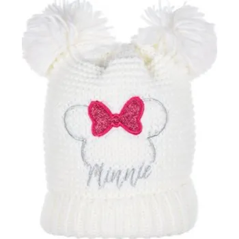 Čepice Dívčí pletená čepice Minnie bílá 48