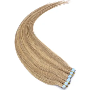 Příčesek 40cm Tape hair / pu extension / Tape IN lidské vlasy remy – přírodní/světlejší blond