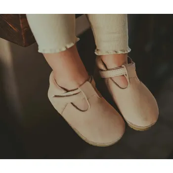 Capáčky Donsje Kožené capáčky Elia Powder Nubuc Velikost: 24-30 měsíců Donsje Elia