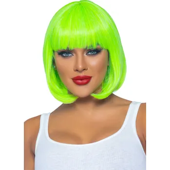 Leg Avenue Short Bob Wig 30cm Neon Green