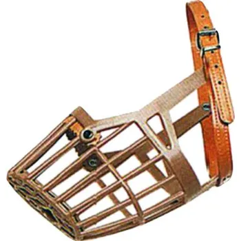 Náhubek pro psa Gimborn Náhubek plastový č. 6/2 s kůží