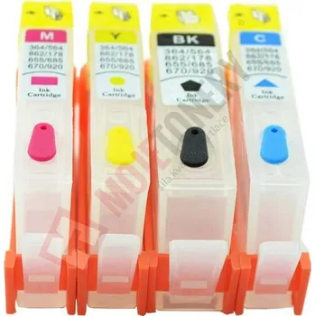 PLNITELNÉ KAZETY HP 920XL B,C,M,Y BEZ INKOUSTU