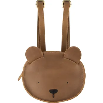 Městský batoh Donsje Kožený batůžek Kapi Bear Donsje Kapi Backpack