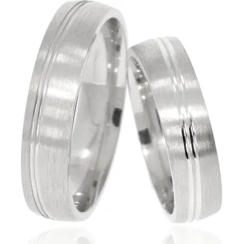 Prsten Zlatnictví Helios Stříbrné snubní prsteny CRG-29