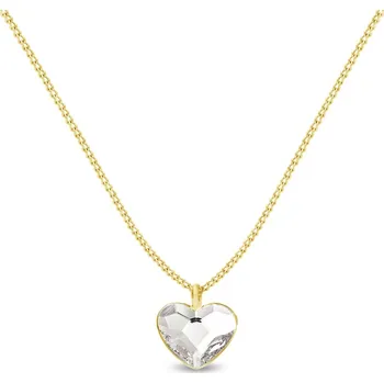 Náhrdelník Náhrdelník čirý se Swarovski Elements Heart NG28086C Krystal S