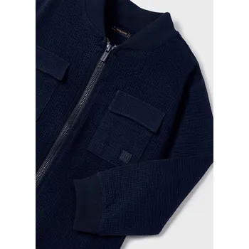 Chlapecká mikina Chlapecká luxusní mikina Mayoral 3457-02 Velikost: 116, barva: modrá