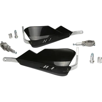 Řídítka a Sada motocyklových krytů páček dual-sport / enduro / trial BARKBUSTERS HANDGUARDS JET černé, pár, rovný držák (s hliníkovou výztuhou, vhodné pro řidítka o průměru 22 mm (7/8"))